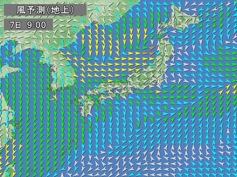 秋田市暴風警報
