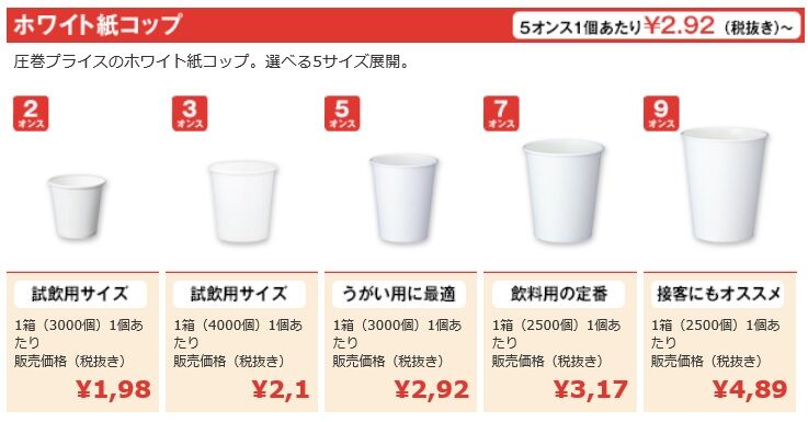 Ryoko Blog 墨田区ｏｌ通販物語 アスクルで買って届く 紙コップ特集 Livedoor Blog ブログ