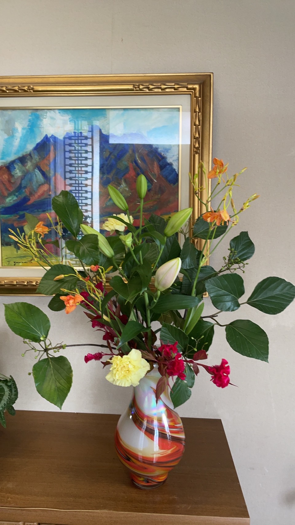 夏の花 檜扇 草月流上村春洸ぎゃらりー