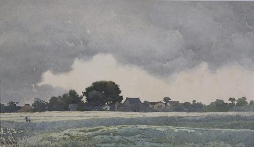 三宅克己　水彩画 作品一覧】三宅克己《アムステルダム掘割》｜講談社野間記念館