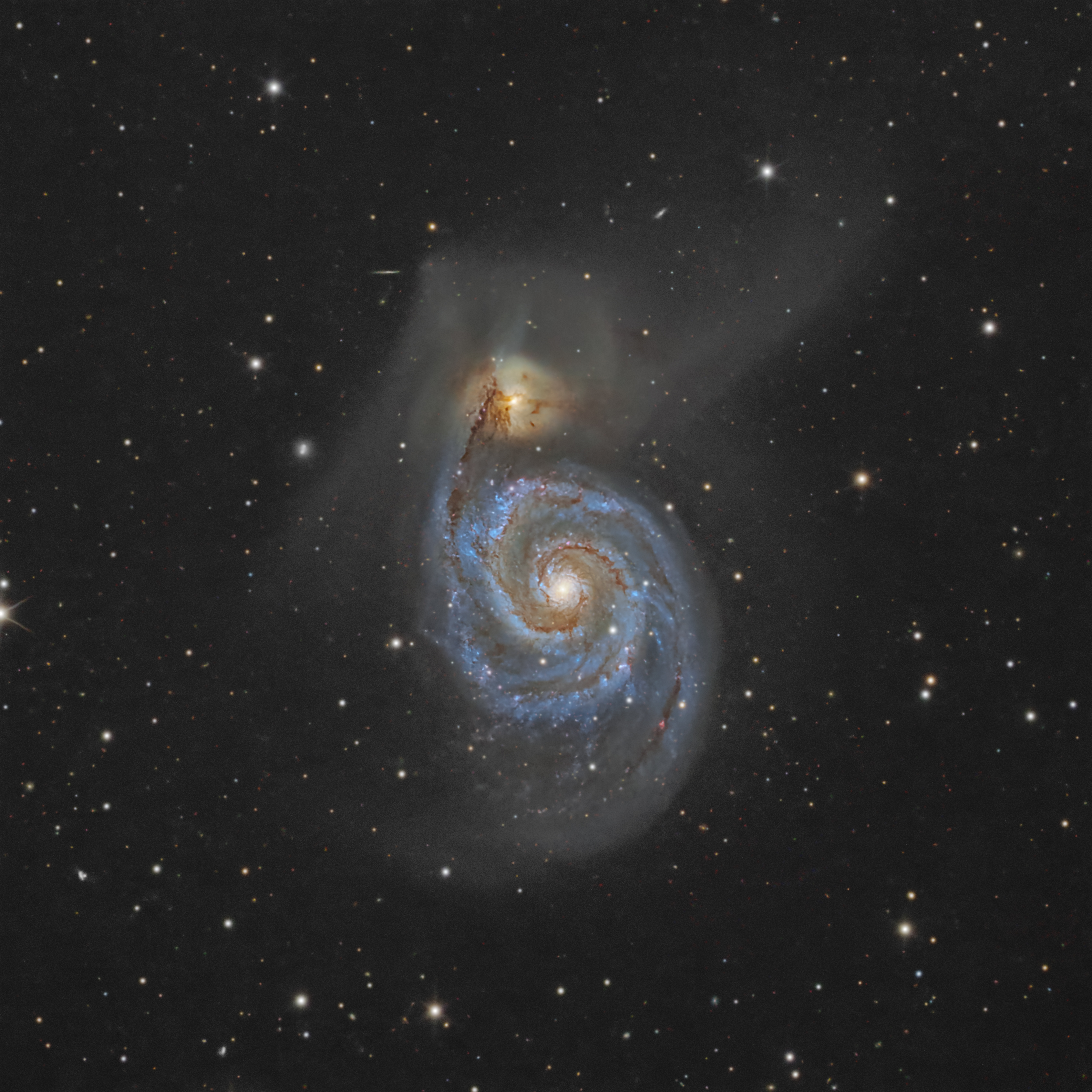 獲ったよ～！ M51 : 星撮妻の天体写真道ォォ！！