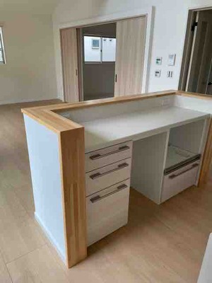 キッチン造作カウンター