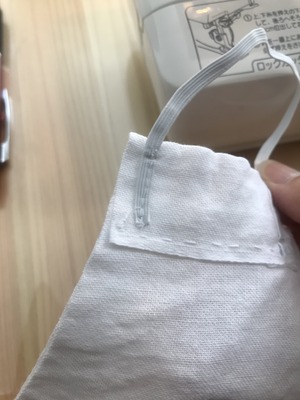 縫えた!マスク