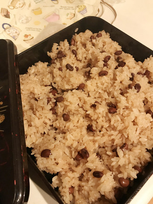 お赤飯いただきましたアシストホーム