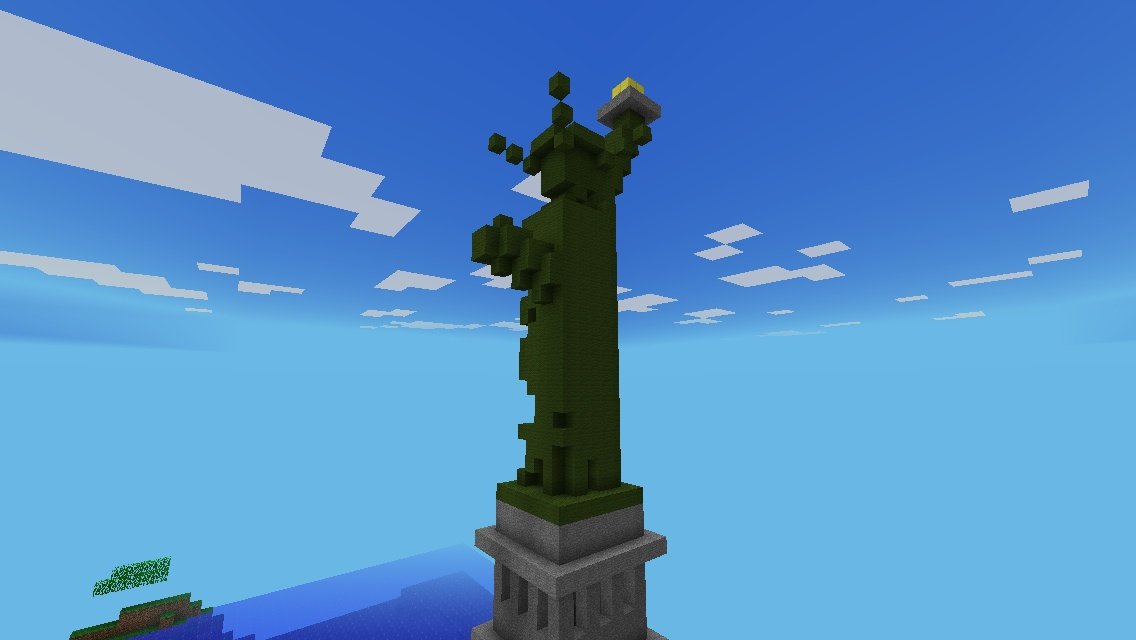 Cr 3 自由の女神を作る Star Island マインクラフト日記