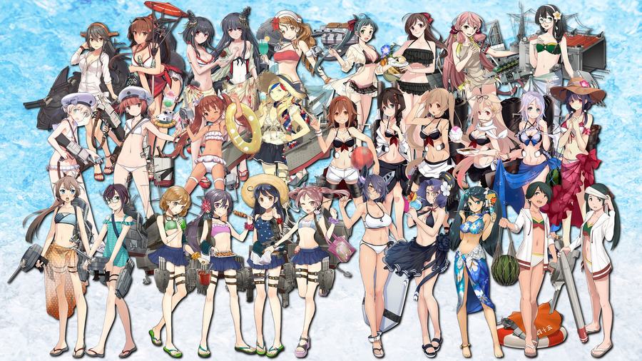 2017【水着】艦娘集合画像2s