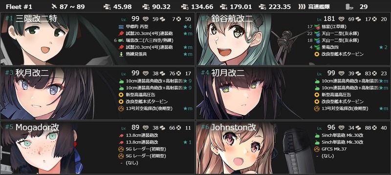 編成(#1-3/#1-4)：【期間限定任務】戦略兵站物資、緊急輸送！