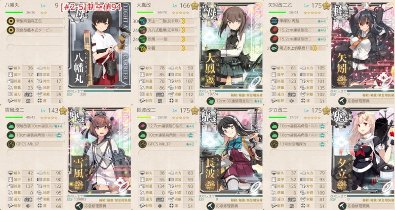 編成(#2-5):航空母艦「雲鷹」、抜錨せよ!