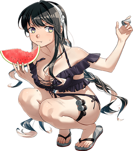 【水着】長波改二中破