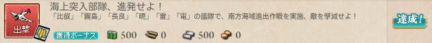 海上突入部隊、進発せよ!