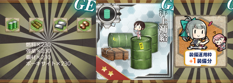報酬(【期間限定任務】フランス艦隊、特別演習！