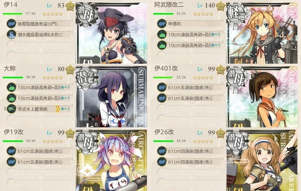 潜水艦隊、中部海域の哨戒を実施せよ!編成