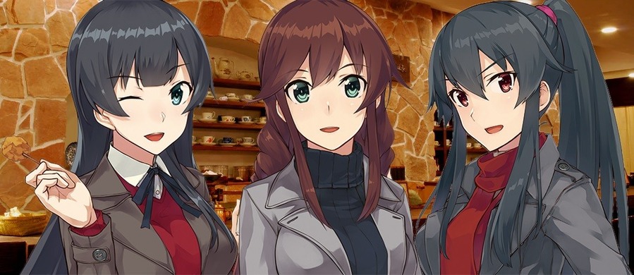 酒匂を待つ3人