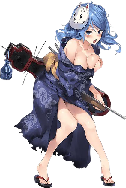 浴衣浦風中破