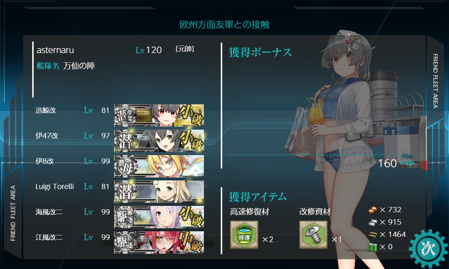 欧州方面友軍との接触