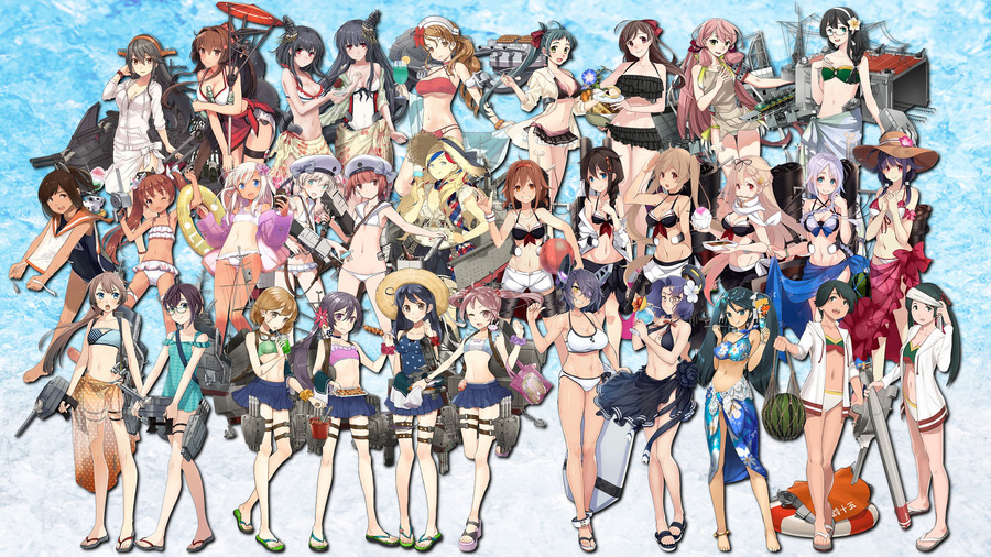 2017【水着】艦娘集合画像3s
