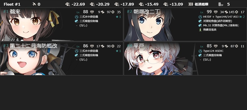 編成(#1-5)：【期間限定任務】12年目の秋、南瓜祭り始め！