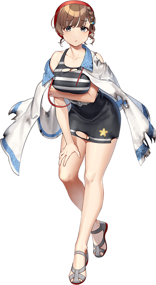 【水着】朝日中破