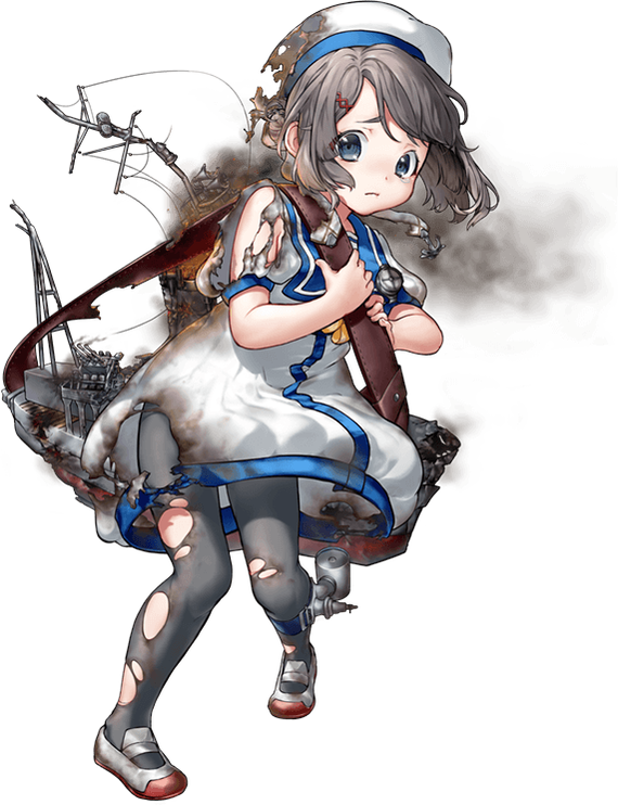 第三〇号海防艦中破