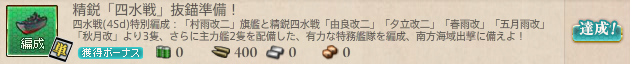 精鋭「四水戦」抜錨準備!