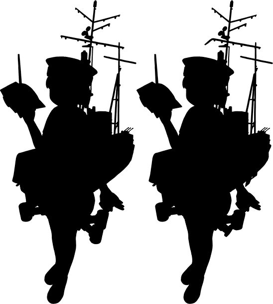 日振シルエット