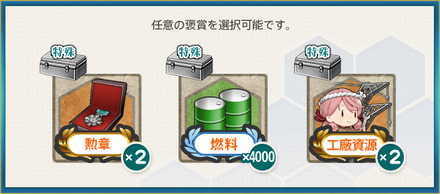 選択報酬1(【13周年記念任務:拡張作戦】強行輸送作戦