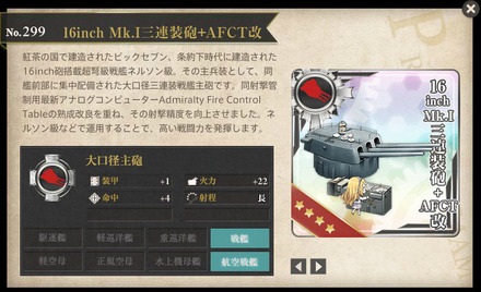 16inch Mk.I三連装砲+AFCT改