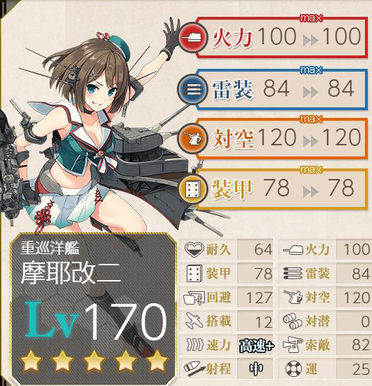 「摩耶」改修前