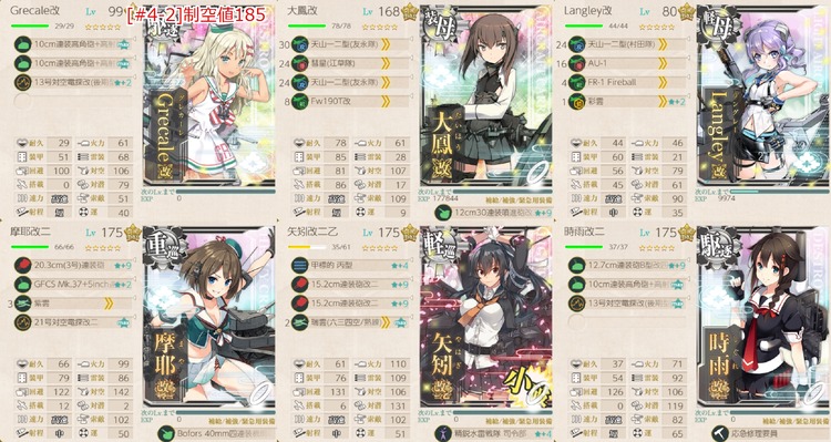 編成(#4-2)：【期間限定任務】艦隊南瓜秋祭り、西方へ！