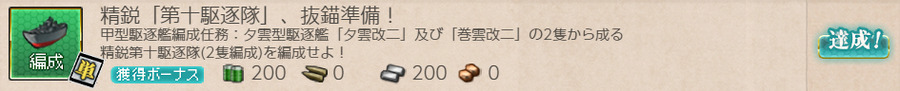 精鋭「第十駆逐隊」、抜錨準備!