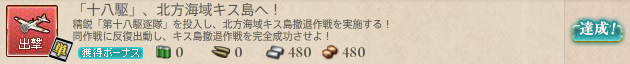 「十八駆」、北方海域キス島へ!