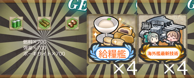 報酬(【初夏限定任務】北方海域 戦闘哨戒作戦2026