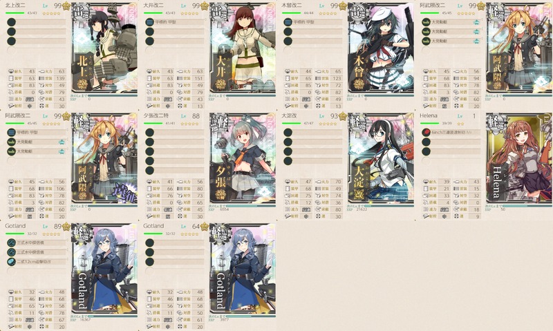 サブ艦:軽巡