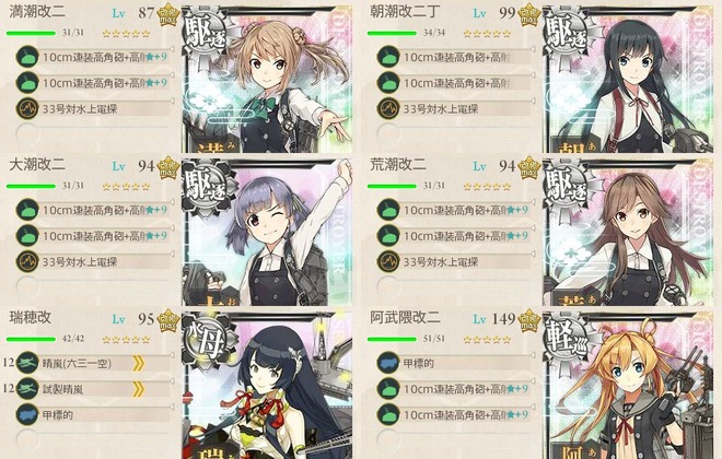 「第八駆逐隊」、南西へ!