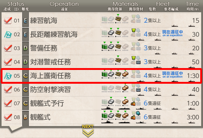 新兵装開発資材輸送を船団護衛せよ Naruの今を生きる