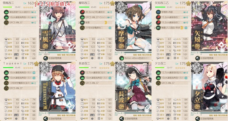 4月の[#2-5]編成(「水上反撃部隊」突入せよ！