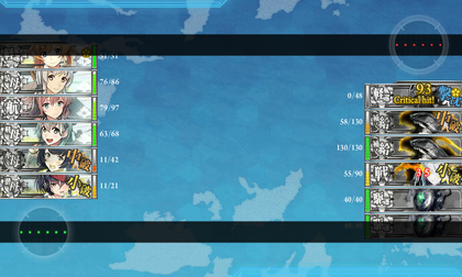 先制雷撃で旗艦撃破