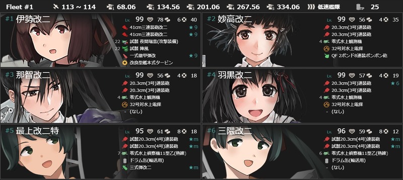 10月の[#2-5]編成(「第五戦隊」出撃せよ！