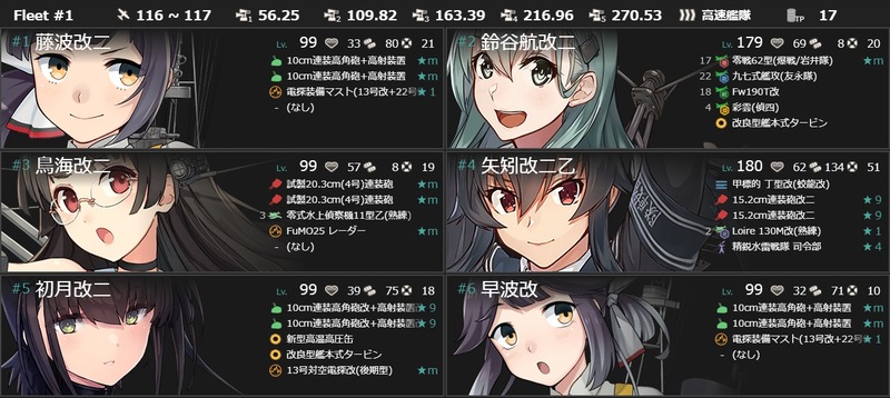 編成(#2-5):三十二駆「藤波改二」、鳥海を護衛せよ!