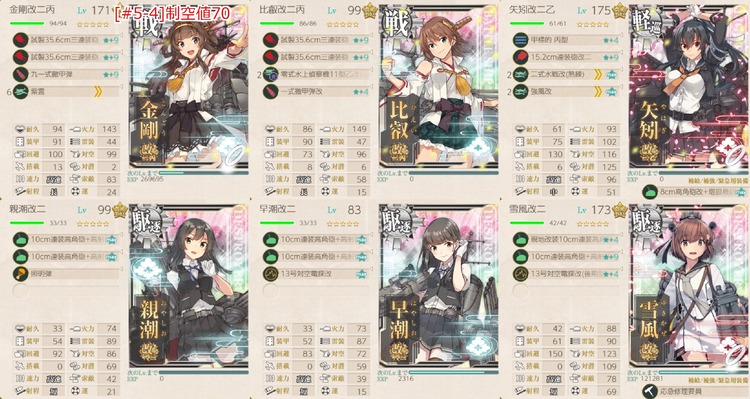 編成(#5-4):抜錨!精強「第十五駆逐隊」