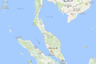 マラッカ海峡沖