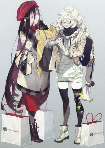 私服「戦艦棲姫&集積地棲姫」
