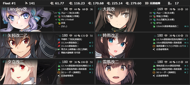 7月の[#2-5]編成(適当下√編成