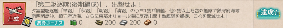 「第二駆逐隊(後期編成)」、出撃せよ！