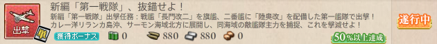 新編「第一戦隊」、抜錨せよ!50%