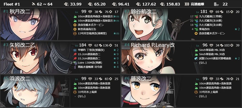 編成(#1-4)：防空駆逐艦「秋月改二」、推参します！