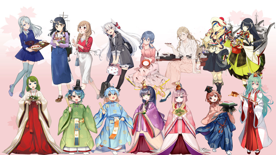 艦これ21 桃の節句 限定グラフィックまとめ 艦娘雛飾りもいずれ完成しそう Naruの今を生きる