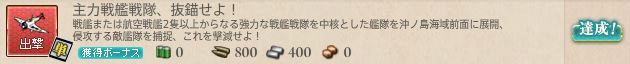 主力戦艦戦隊、抜錨せよ!