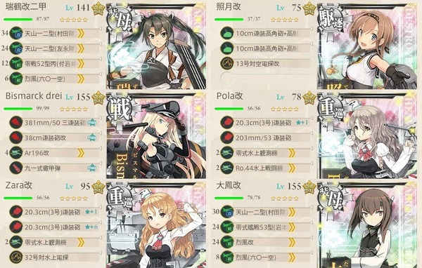 6月の3-5編成(「空母機動部隊」北方海域に進出せよ!)