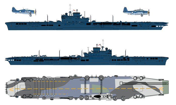 USS Robin HMS Victorious(US Navy blue)